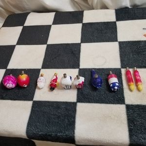 Antique Handpainted Christmas Figurine Light Bulbs